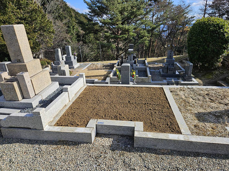 北摂霊園墓じまいみかげ施工後