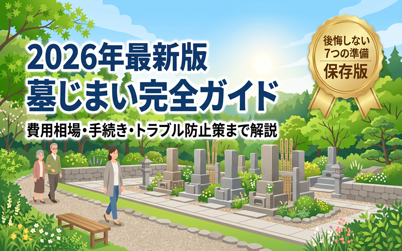 【2026年最新版】墓じまい完全ガイド｜費用相場・行政手続き・トラブルを防ぐ7つの準備と供養先の選び方